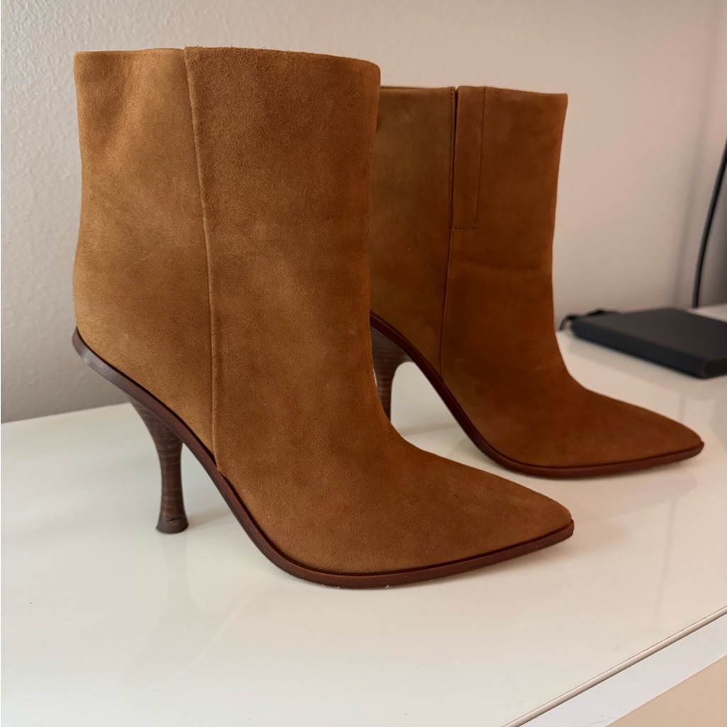 Sigerson Morrison Brown Suede Heeled Boots
